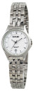 Montre &agrave; quartz ronde pour femme cadran blanc avec date