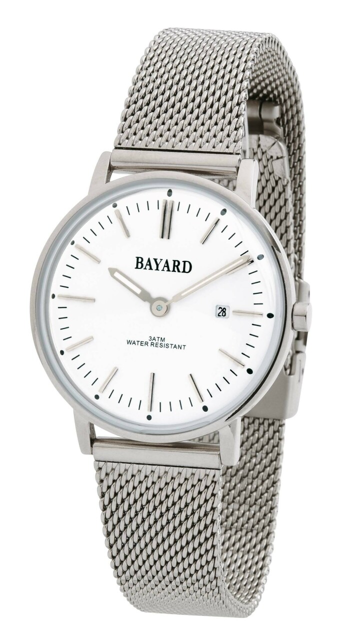 Montre argent&eacute;e en m&eacute;tal Bayard pour femme