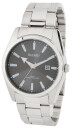 Montre Bayard en acier cadran gris pour homme avec date