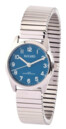 Montre pour femme en acier cadran bleu Bayard