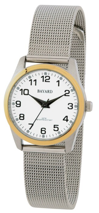 Montre Bayard pour femme mailles italiennes argentées