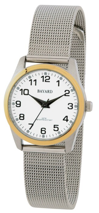 Montre Bayard pour femme mailles italiennes argentées