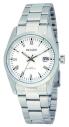Montre pour femme blanche en acier avec date Bayard