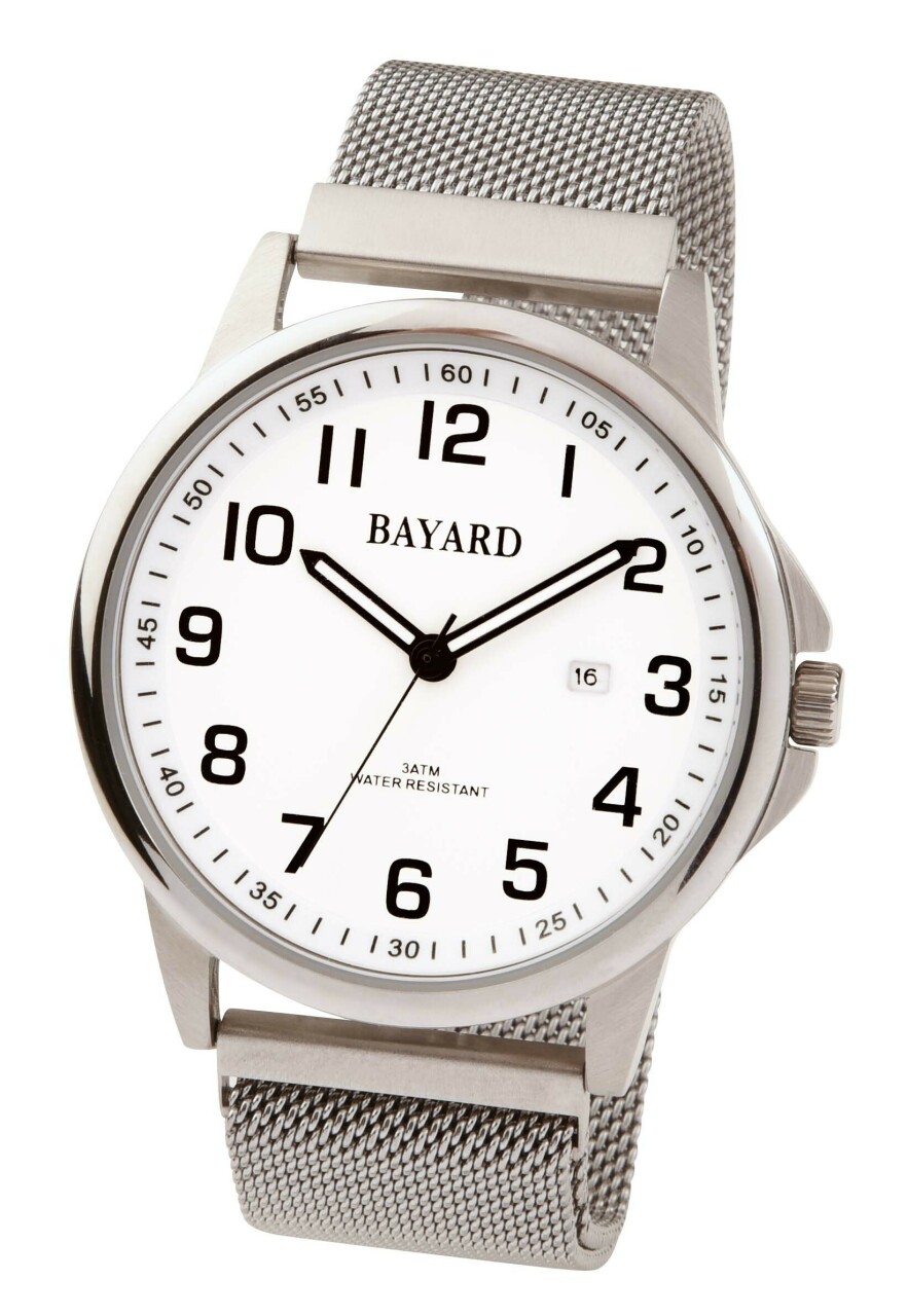 Montre &agrave; quartz ronde pour femme cadran blanc bracelet aimant&eacute;