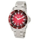 Montre Bayard sportswear en acier cadran rouge avec date