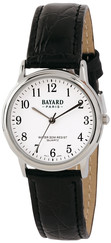 Montre à quartz ronde Bayard pour homme cadran blanc