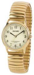 Montre à quartz dorée pour femme cadran lumineux
