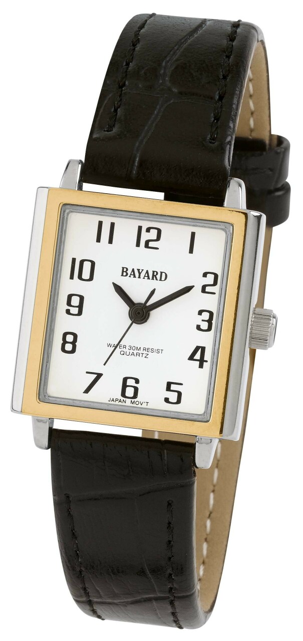 Montre quartz carr e pour femme cadran blanc