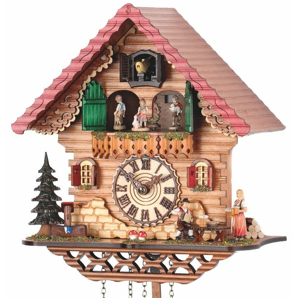 Horloge coucou chalet musical brasserie Trenkle zoom