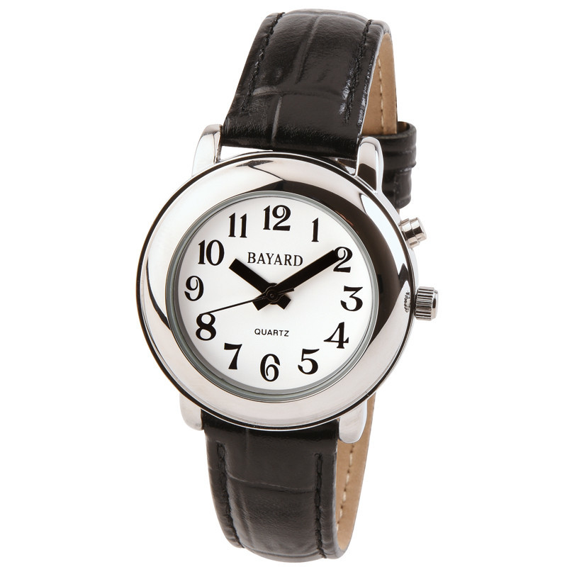 Montre parlante pour dame boitier rond