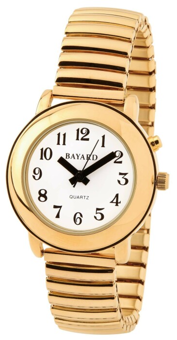 Montre parlante en métal doré petit modèle
