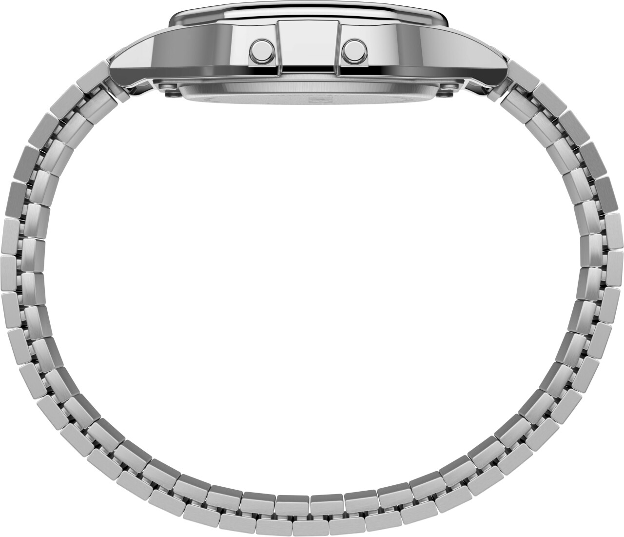 Montre TIMEX Collection T80 bracelet extensible argent&eacute; profil