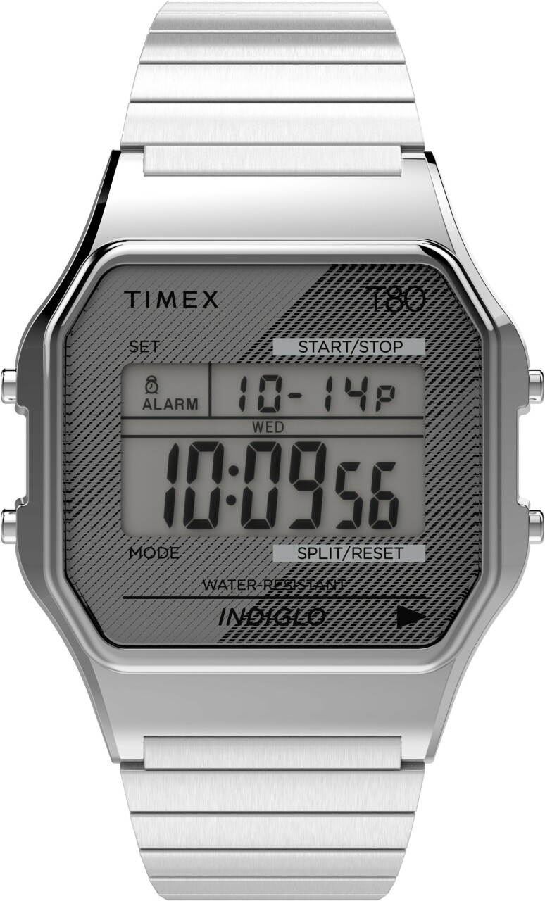 Montre TIMEX Collection T80 bracelet extensible argent&eacute;