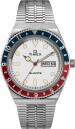 Montre TIMEX Q Reissue lunette tournante bleue-rouge