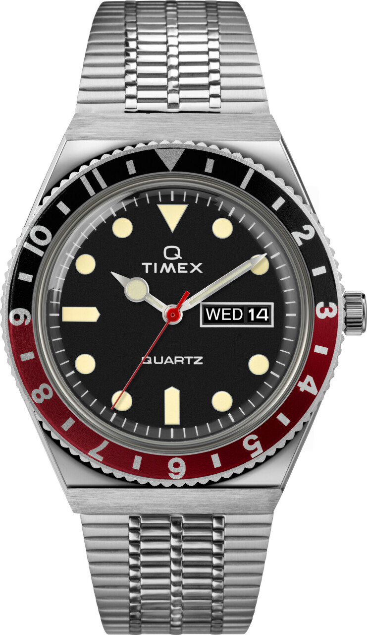 Montre de plong&eacute;e TIMEX Q - Diver couleur argent&eacute;e