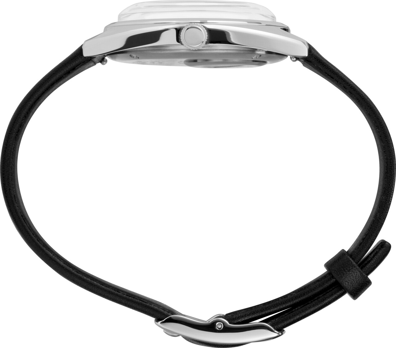 Montre TIMEX 1975 ou 1978 Reissue Day-Date 38 mm argent&eacute;_profil