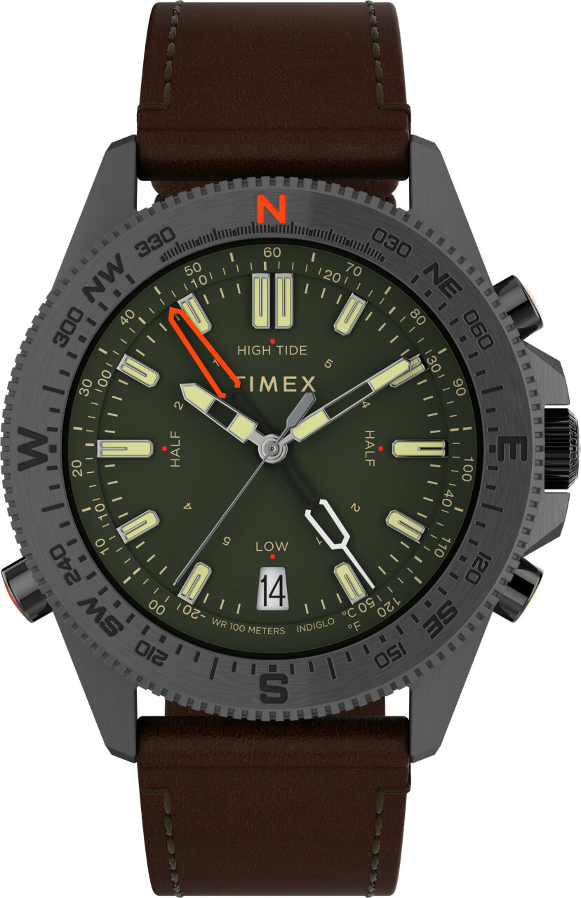 Montre TIMEX Exp&eacute;dition North Tide Temp Compass 43 mm cadran vert
