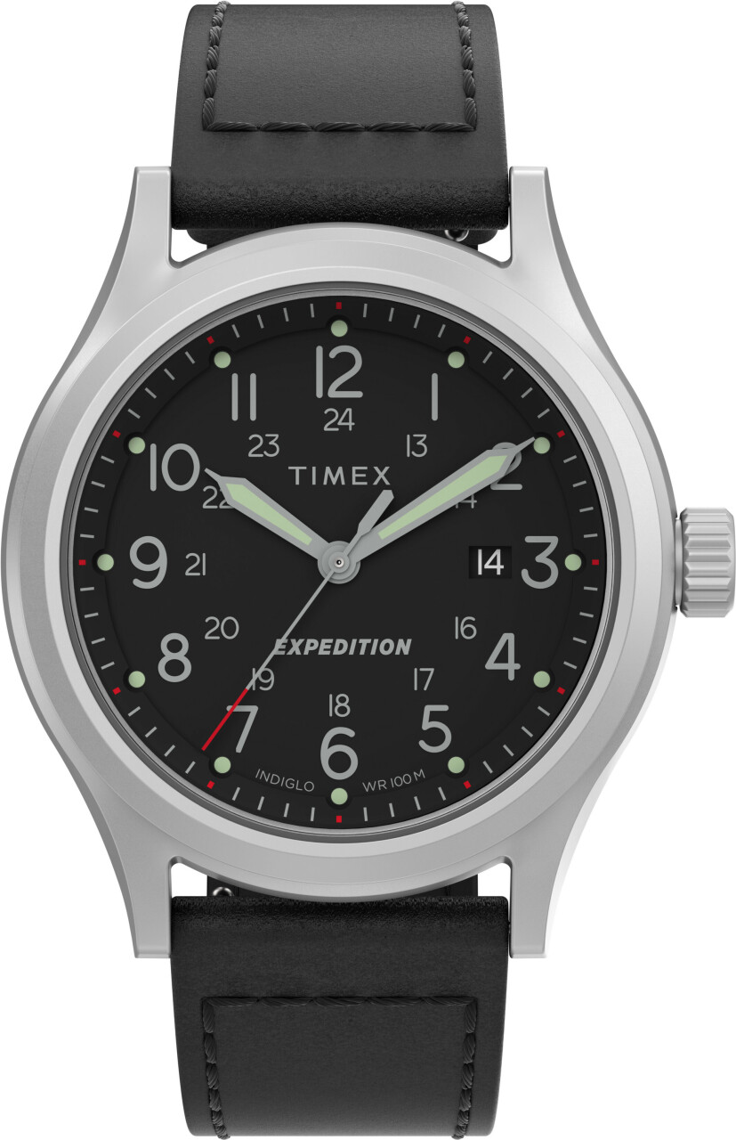 Montre TIMEX noire boitier acier Collection Exp&eacute;dition&reg; Sierra 41 mm