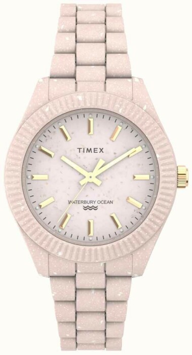 Montre TIMEX rose en plastique Waterbury 37 mm