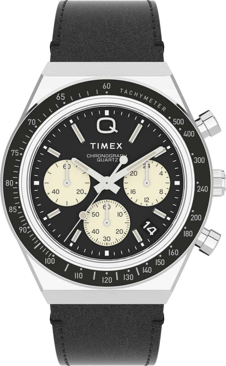 Montre de plong&eacute;e TIMEX Q Chronograph noire