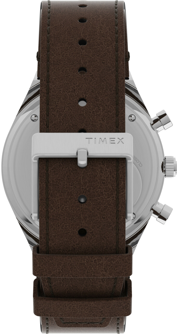 Montre de plong&eacute;e TIMEX Q Chronograph marron_arriere