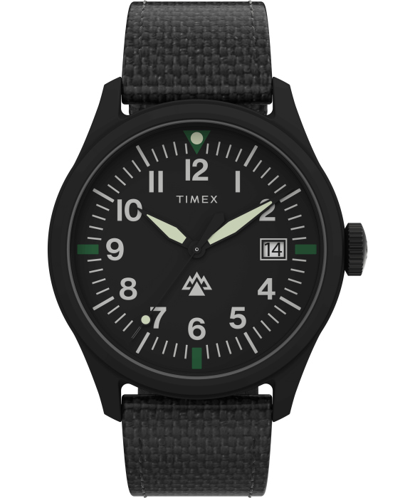 Montre TIMEX Expedition Traprock 43 mm Bracelet tissu anthracite