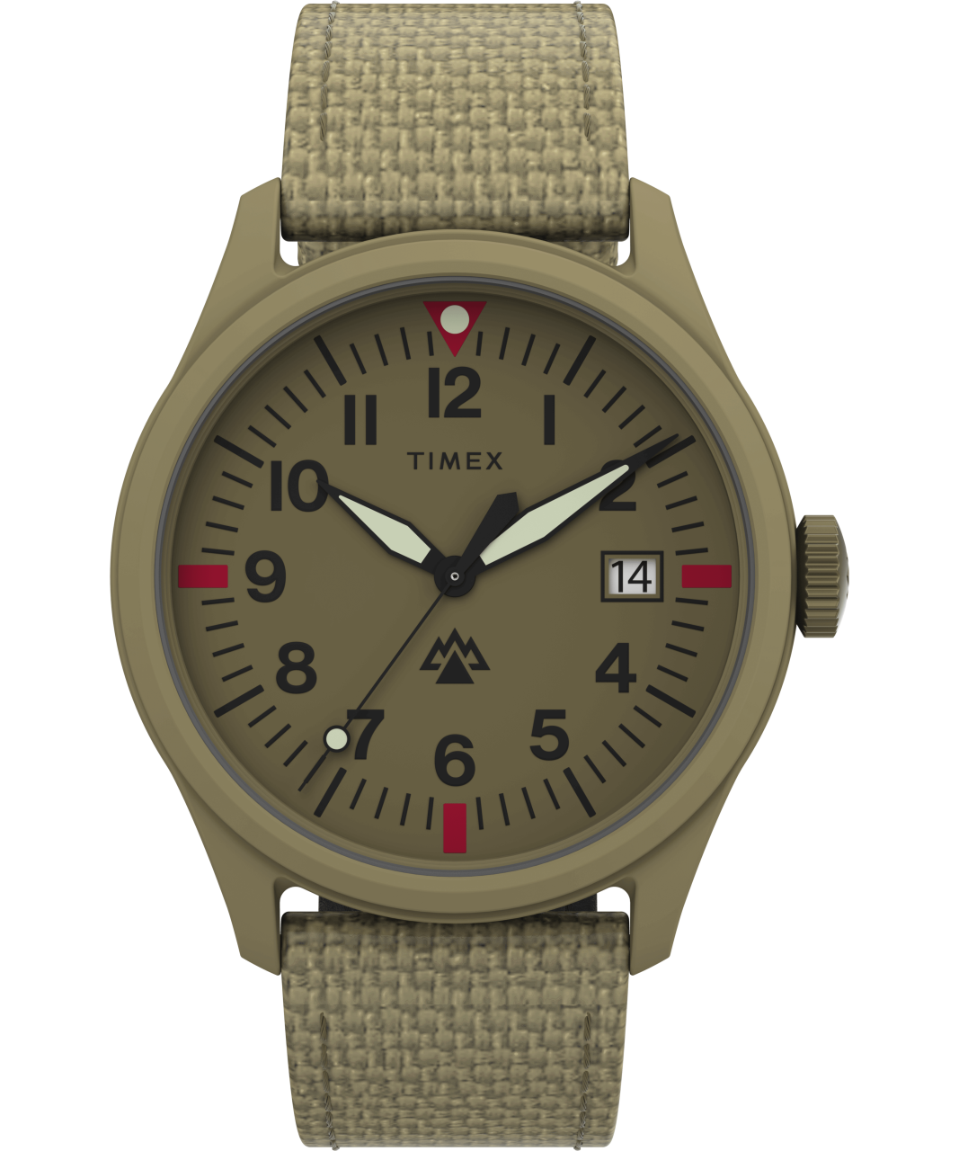Montre TIMEX Expedition Traprock 43 mm Bracelet tissu kaki