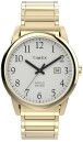 Montre homme TIMEX bracelet acier dor&eacute; boitier acier Easy reader 40 mm