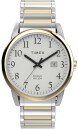 Montre homme TIMEX bracelet acier argent&eacute; dor&eacute; boitier acier Easy reader 40 mm