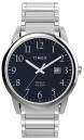 Montre homme TIMEX bracelet acier argent&eacute; boitier acier Easy reader 40 mm