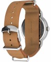 Montre TIMEX en cuir marron boitier acier Weekender 40 mm_arri&egrave;re