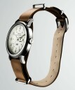 Montre TIMEX en cuir marron boitier acier Weekender 40 mm_profil