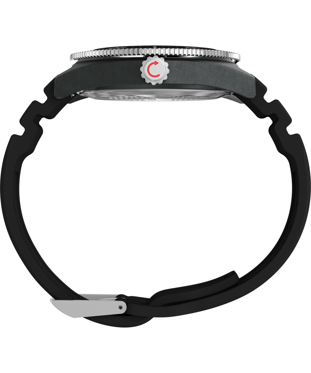 Montre TIMEX Deep Water Reef 43 mm en r&eacute;sine noire_profil