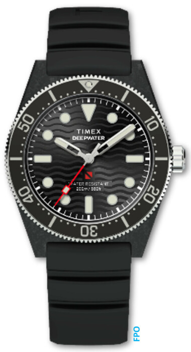 Montre TIMEX Deep Water Reef 43 mm en résine noire