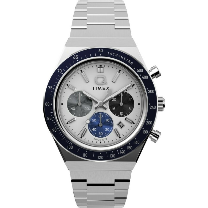 Montre de plong&eacute;e TIMEX Q Chronograph acier avec date