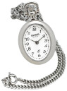 Montre pendentif ovale argent&eacute;e Bayard