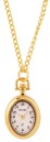 Montre pendentif dor&eacute;e cadran rose Bayard