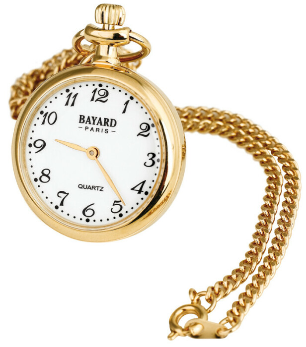 Montre pendentif dorée Bayard