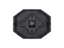 Horloge Karlsson murale octogonale vintage rouge arriere