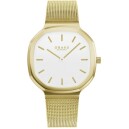 Montre OBAKU Oktant lille boitier en acier dor&eacute;