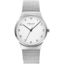 Montre OBAKU Land argent&eacute;e boitier en acier