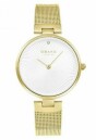 Montre OBAKU Diamant ronde en acier dor&eacute; cadran blanc