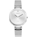 Montre OBAKU Brilliant ronde argent&eacute;e boitier en acier