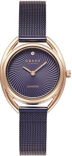Montre OBAKU Juvel Violet boitier dor&eacute;