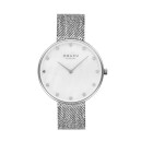 Montre OBAKU Glans en acier argent&eacute; cadran en nacre