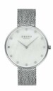 Montre OBAKU Glans en acier argent&eacute; cadran en nacre