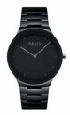 Montre OBAKU Spejl Lille noire en acier cadran noir