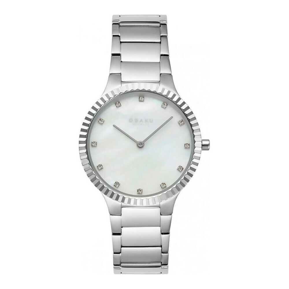 Montre OBAKU Linje Lille argent&eacute;e en acier