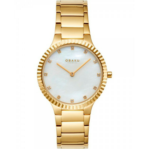 Montre OBAKU Linje Lille dor&eacute;e en acier