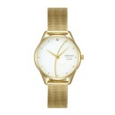 Montre OBAKU Smykke Maane ronde en acier dor&eacute;